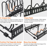 Pot Rack Organizer, 2 Racks or 1 Expandable Rack,  Pans and Pots Organizer with 10 Adjustable Compartments, Kitchen Cabinet Pantry Bakeware Lid Organizer Rack Holder