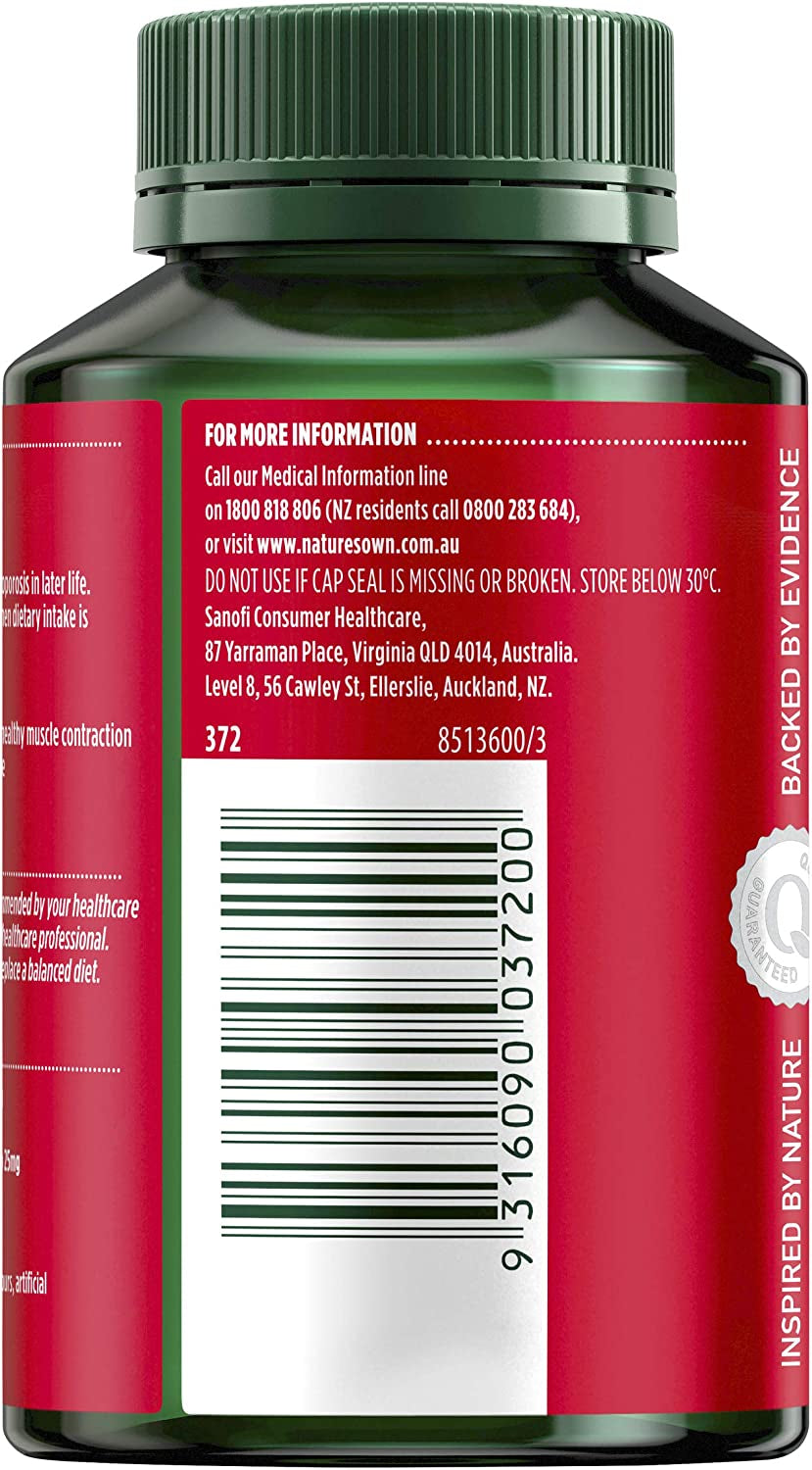 Calcium, Magnesium & Vitamin D - Maintains Bone Health and Strength, 120 Pack