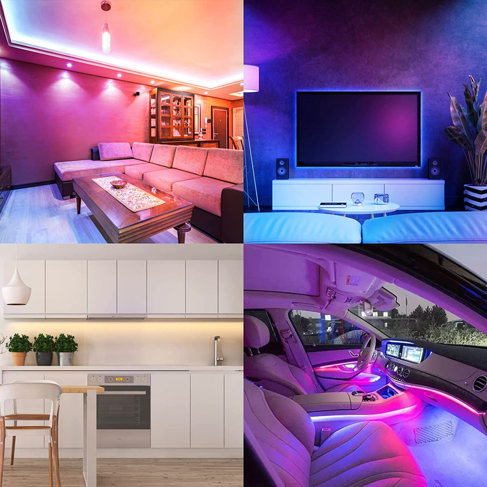 Smart LED Light Strip, [Timer Function]  6M/19.7Ft LED Strip Lights with Bluetooth, 5050 RGB LED Light, 16 Million Colors Changing, App Control, Music Sync, for Home, TV, Christmas, Halloween