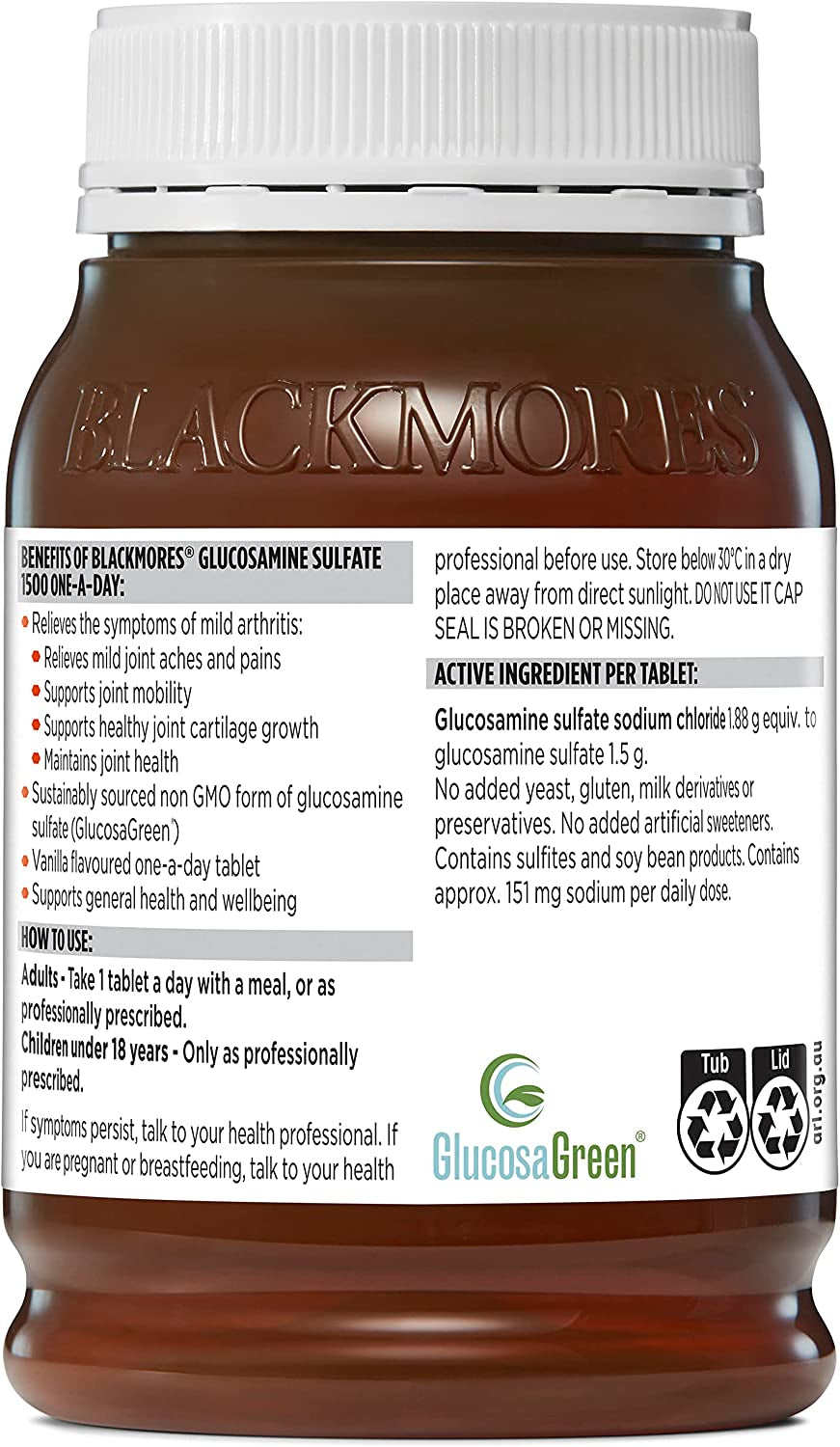 Glucosamine Sulfate 1500 One-A-Day (180 Tablets)