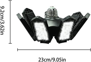 Garage Light, 120W 2100Lumens 6500K Deformable LED Garage Light, 7 Leaves High Light Transmittance & Efficient Heat Dissipation Garage Lights Ceiling LED for Garages, Warehouses, Basements (1 PC)
