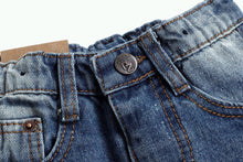 Load image into Gallery viewer, Baby Girl Boy Jeans,Little Kid Elastic Band inside Ripped Denim Pants…
