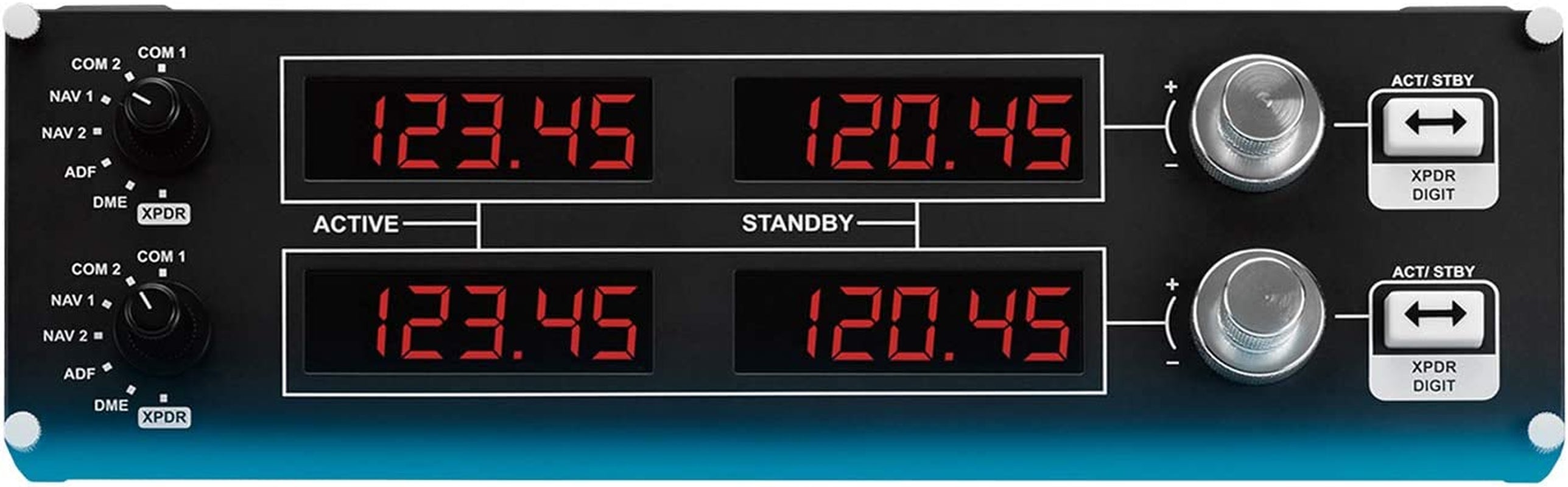 945-000029 G Pro Flight Radio Panel,Black