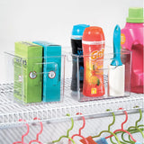 Kitchen Pantry and Cabinet Storage and Organization Bin, 8-Inch by 8-Inch by 6-Inch, Clear