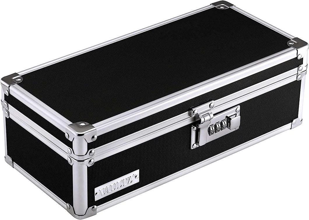 Locking Medicine Storage Box, 3.75 X 11.88 X 5.25 Inches, Black (VZ03480)