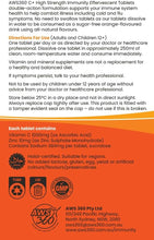 Load image into Gallery viewer, AWS 360 Vitamin C+ High Strength Immunity Effervescent Tablets - Daily Antioxidant Booster, Natural Orange Flavour, Sugar Free Formula - Max Absorption Vit C Supplement - Made in Australia - Pack of 30
