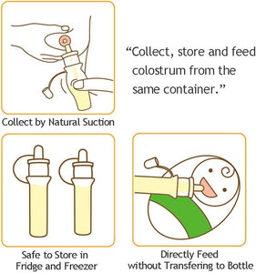 Silicone Colostrum Collector Set, Clear