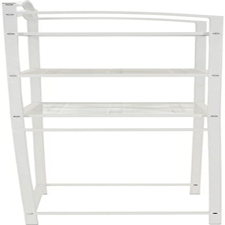 3-Tier Metal over the Toilet Bathroom Storage Shelf, White
