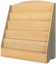 Load image into Gallery viewer, Kids Bookcase, Keezi 5-Tier Wooden Kids Bookshelf Magazines Display Rack Stand - Natural
