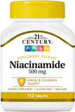 Niacinamide 500 Mg Prolonged Release Tablets, 110 Count