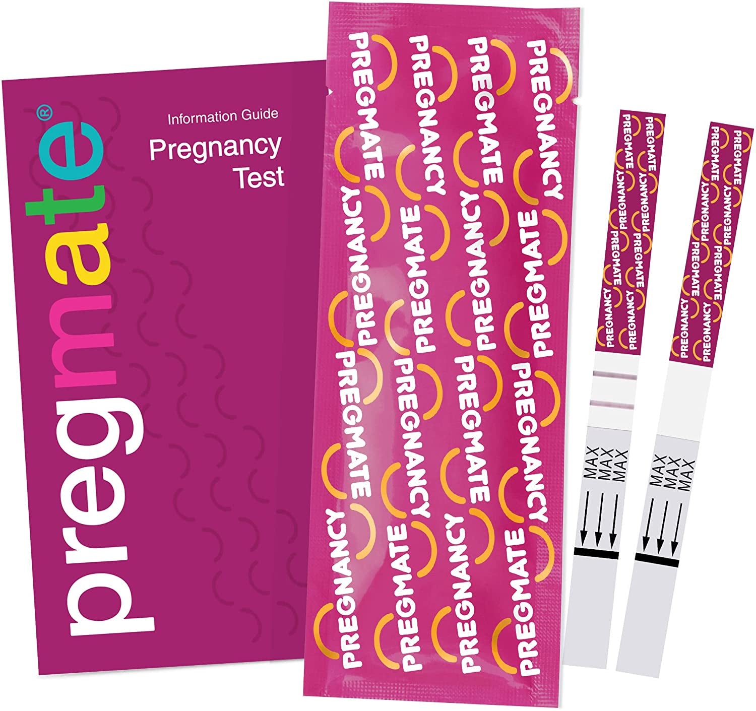 50 Pregnancy HCG Test Strips One Step Urine Test Strip Combo Predictor Kit Pack (50 HCG)