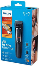 Load image into Gallery viewer, Multigroom Series 3000 8-In-1 Face and Hair Cordless Trimmer with 8 Tools, Rinseable Attachments and Upto 60 Min Run Time, Black, MG3730/15

