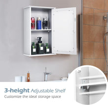 Load image into Gallery viewer, Wall Mounted Bathroom Cabinet, 2-In-1 over the Sink Cabinet W/Adjustable Shelf for 3 Heights &amp; Single Mirror Door, Medicine Cabinet for Bathroom Living Room Entryway Kitchen, White
