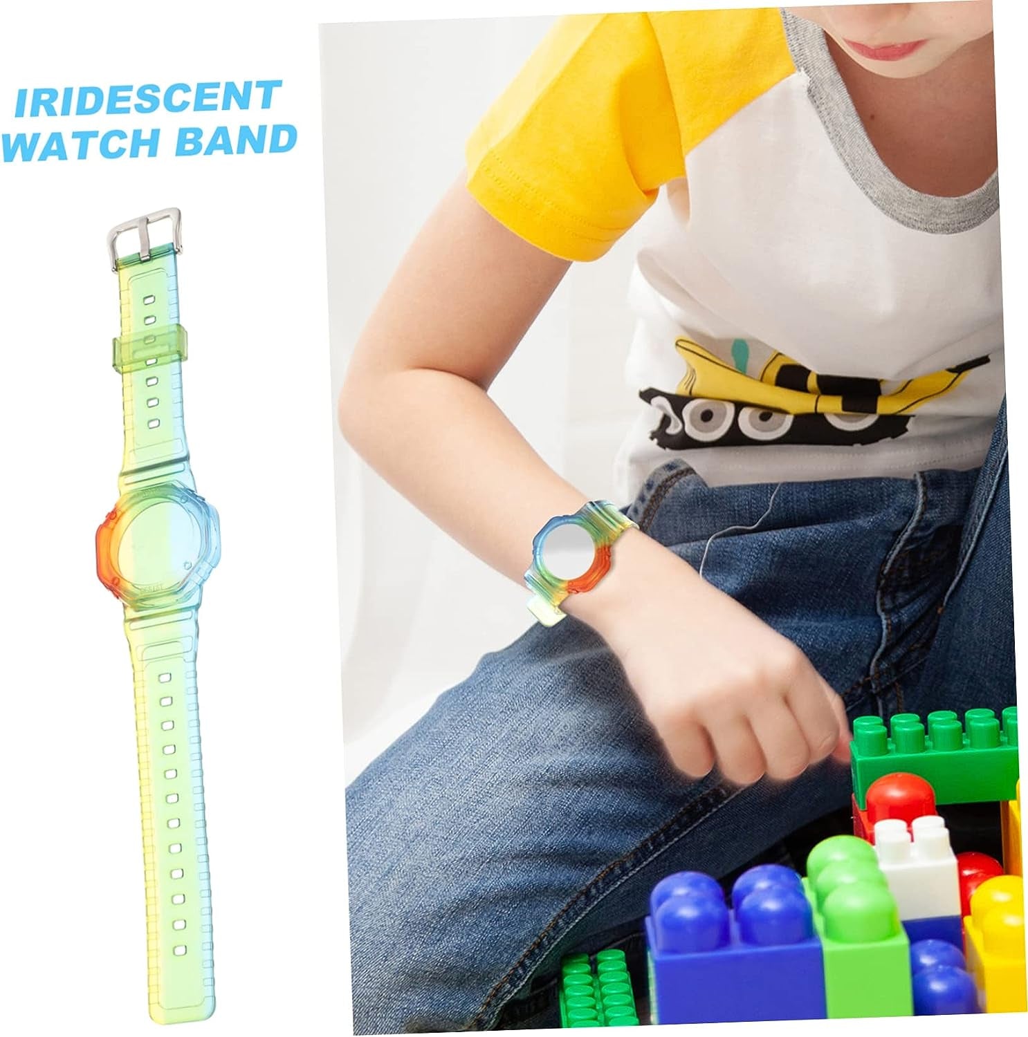 2Pcs Tracker Case Aplee Watch Appletag Aplple Watch Bands Wristband for Kids A- Air-Tag Holder Air-Tag Watch Band Kids Watch Cover Semi-Transparent Bracelet Holder Child Label