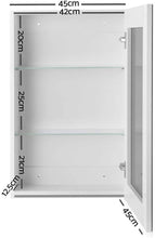 Load image into Gallery viewer, Mirror Cabinet Bathroom Shaving Vanity Wall Storage Medicine White
