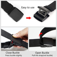 Load image into Gallery viewer, Men&#39;S Micro-Elastic Belts with Plastic Buckle for Work Sports, Easy Trim to Fit 27-46&quot; Waist
