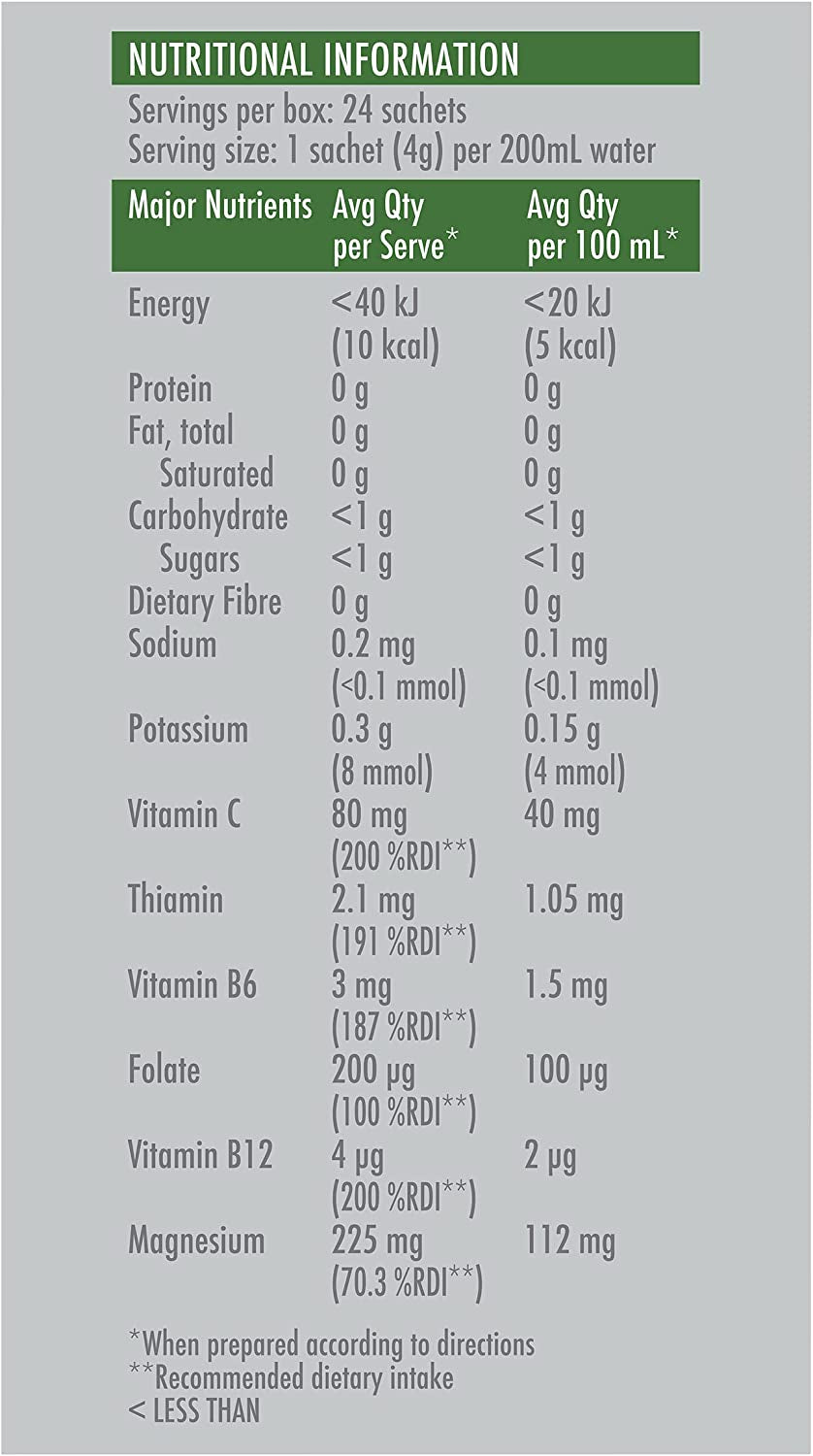 Sport Electrolyte Drink with B Vitamins & Minerals for Hydration & Nutritional Support during Exercise, Orange Flavour, 24 Pack Sachets
