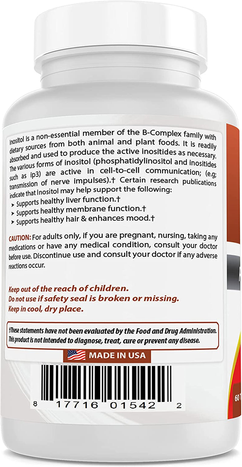 Inositol 1000 Mg 60 Tablets