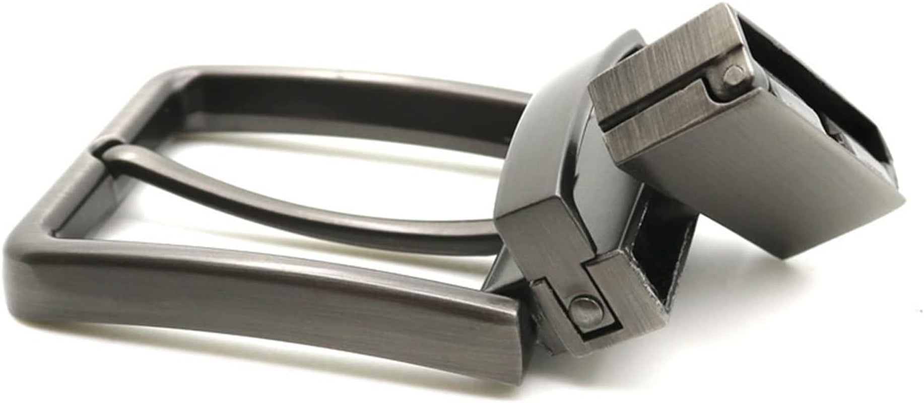 2 Pcs Generic 1.3"(33-34 Mm) Single Prong Square Belt Buckle Replacement Belt Buckle, Men Metal Belt Buckle Replacement Rectangular Pin Buckle, Single Prong Rectangular Pin Belt Buckle