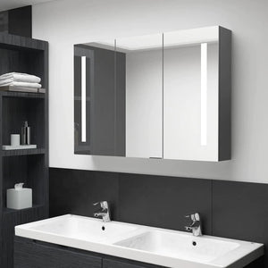 LED Bathroom Mirror Cabinet Decorative Home Indoor Interior Washroom Vanity Toilet Wall Wall-Mounted Mirror Furniture 50X13X70 Cm