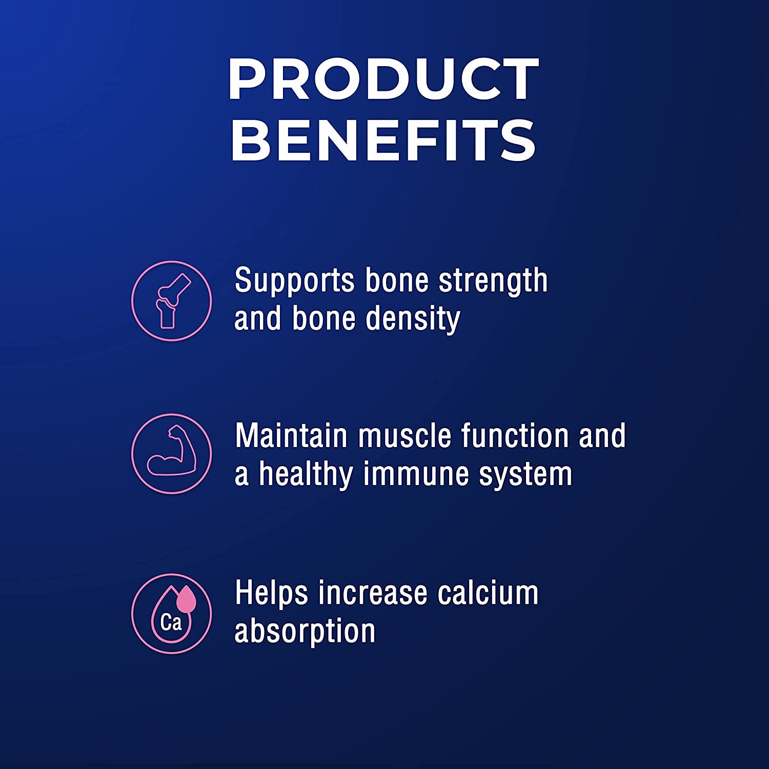 Calcium & Vitamin D - D3 for Bone Health + Immune Support, 250 Tablets