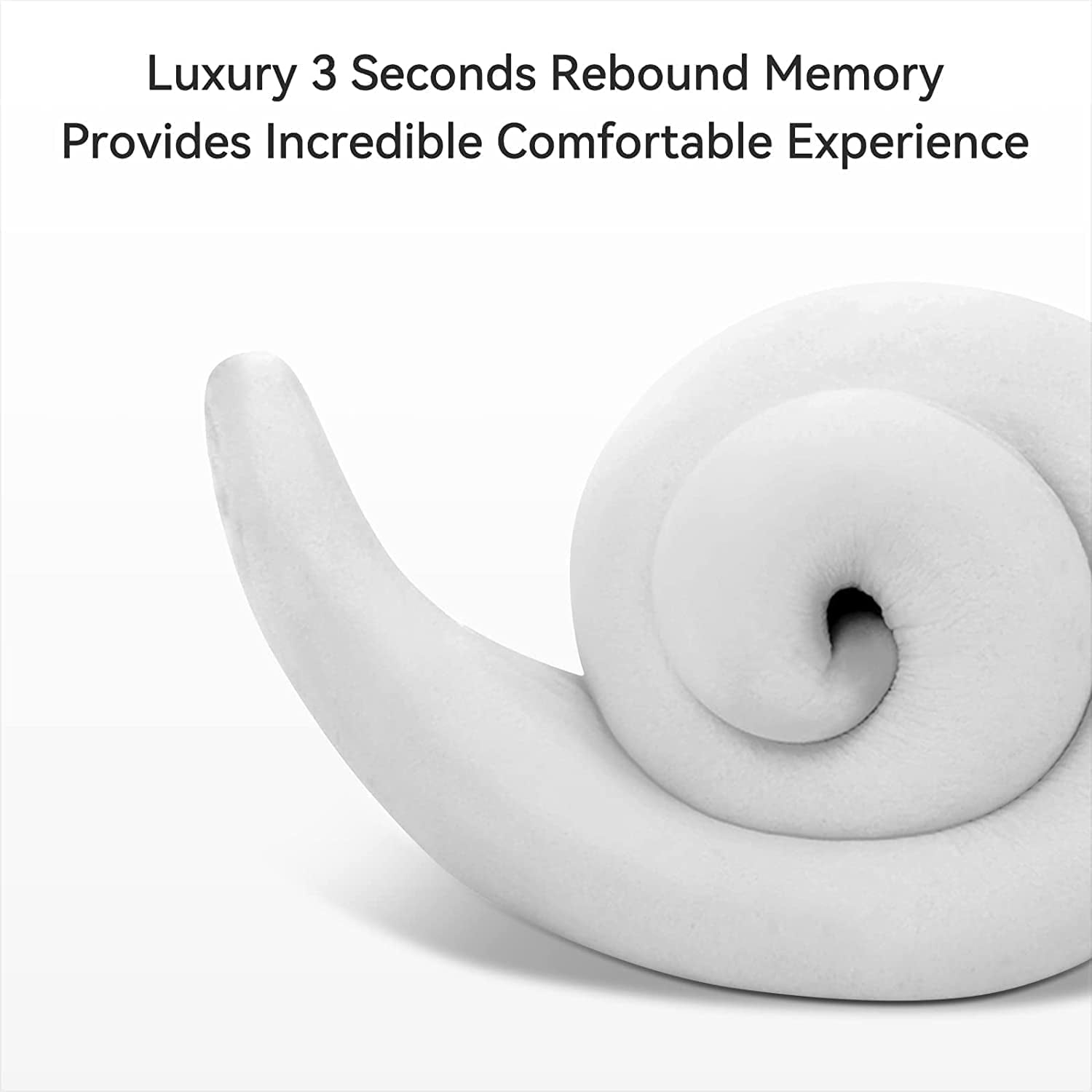 Neck Pillow for Travel - Memory Foam, Comfortable & Breathable Soft U Shaped Pillows Neck & Head Support Relieve Fatigue, Portable Pillows for Airplane, Cars, Office,Roll Pillow with Washable Cover