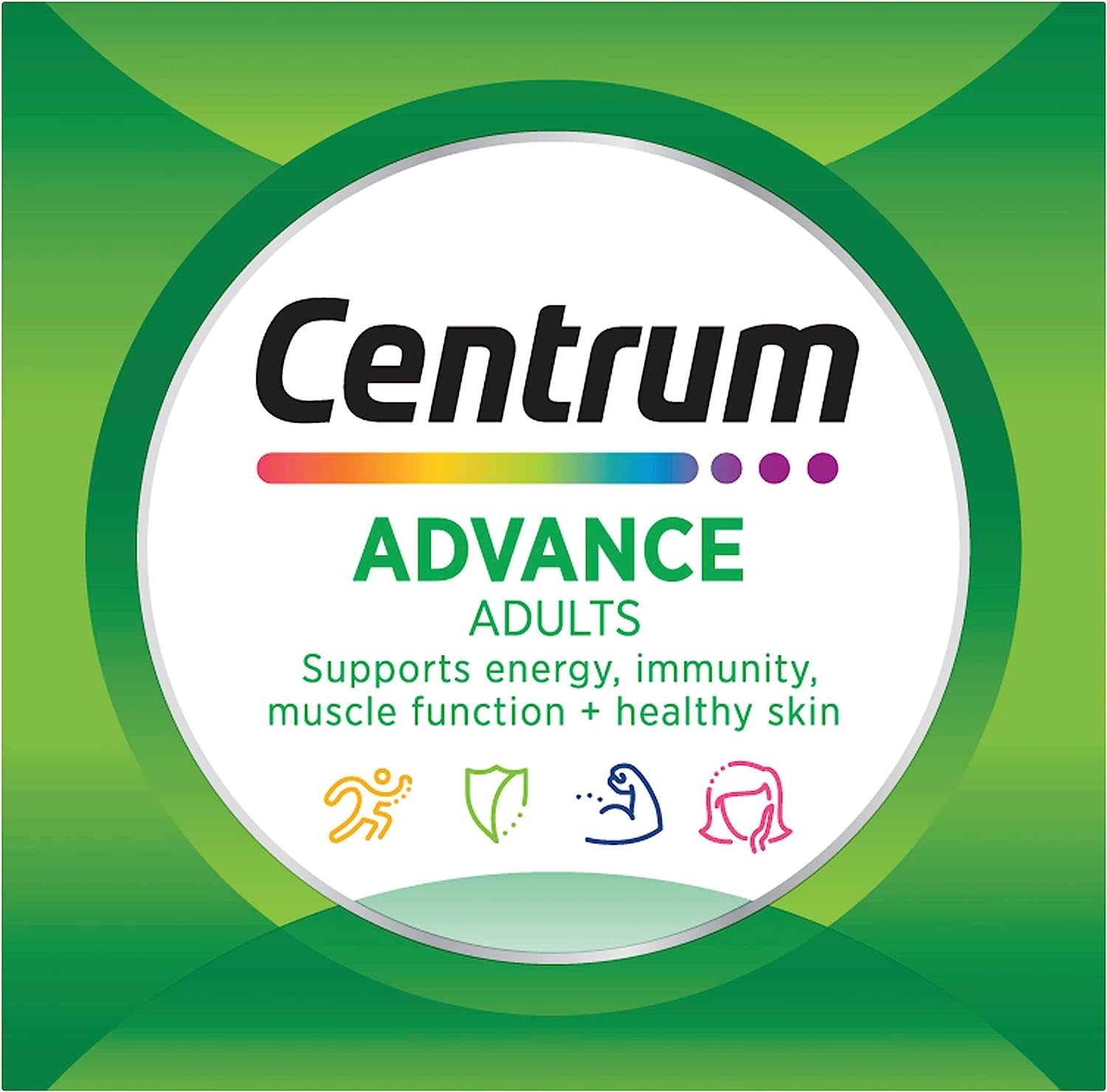 Advance, Multivitamin with Vitamins & Minerals to Support Energy, Immunity, Muscle Function & Healthy Skin, 100 Tablets