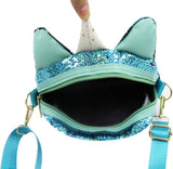Women Girls Cute Unicorn Glitter Sequins Crossbody Purses Handbag Shoulder Bag for Kids Little Girls