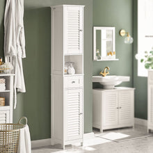 Load image into Gallery viewer, Tall Cabinet, Freestanding Cabinet, Bathroom Cabinet, 170X32X30 Cm, White, FRG236-W
