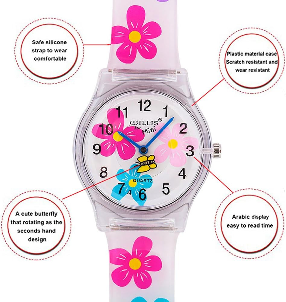 Kids Children Girls Boys Teen Rainbow Watch Stripe Time Teacher Watch Gift