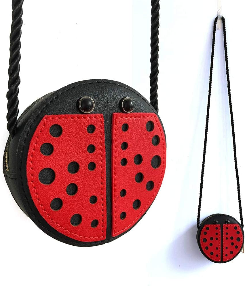 Little Girl Purse Cute Ladybug Shoulder Messenger Bag for Christmas