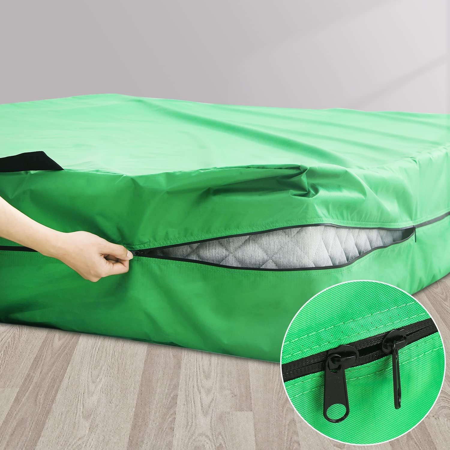 Waterproof Mattress Bag for Moving Queen Size Reusable Mattress Storage Bag with Handles Zippered Heavy Duty