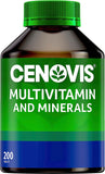 Multivitamin and Minerals - Supports Energy Levels and Healthy Immune System Function, Multi Vitamin 200 Tablets