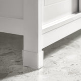 FRG128-II-W Vanity Unit Bathroom Furniture with Foot Padding White