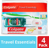 Travel Essentials Kit, 1 Pack, Toothbrush, Toothpaste, Mouthwash, Floss and Travel Bag Pack