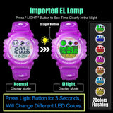 Kid Watch for Boy Girl Child Multi Function Digital LED Sport 50M Waterproof Electronic Analog Quartz Watches Gift Black