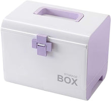 Load image into Gallery viewer, Multifunctional Medicine Chest Medicine Storage First Aid Kit Medicine Box for Household Purple
