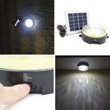 Roxy-G2 Solar Outdoor/Indoor Lighting Kit with Lithium Battery, Photo Sensor for Auto On/Off, 3-Level Brightness Control, 15Ft Cable, for Garage/Workshop/Cabin/Yard/Shed Light