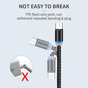 Universal Magnetic Charging Cable Black Pattan Australia