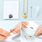 Small Heart Cremation Urn Necklace for Ashes Stainless Steel Memorial Ash Pendant Keepsake Jewelry