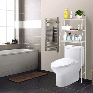 3 Shelf Bathroom Space Saver, over the Toilet Rack, Bathroom Corner Stand Storage Organizer Accessories,The Washing Machine,Bathroom Tower Shelf