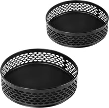 Load image into Gallery viewer, 2 Pack Pantry Lazy Susan Turntable Organiser for Kitchen, Cabinet, Fridge, Vanity, Table, Spin Smoothly Metal Lazy Susan Organizer Storage Rack for Spices Vitamin Skin&amp;Hair Care Products
