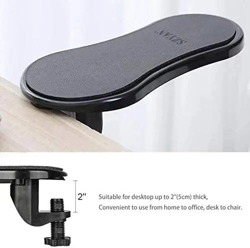 Pattan australia Computer Adjustable Arm Rest for Desk, Ergonomic Wrist Support, Extender for Table, Office, Chair, Desk, Black pattanaustralia