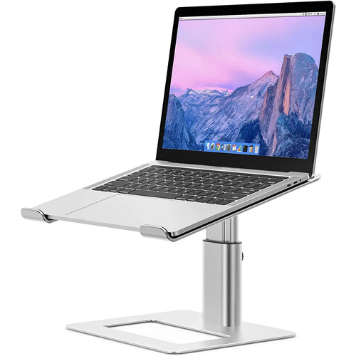Aluminum Laptop, Notebook Stand, Ergonomic Adjustable, Riser Holder Compatible with 10
