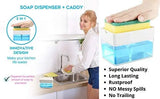 Albayrak 2-in-1 Soap Dispenser for Kitchen, Sponge Holder, Instant Refill, Durable & Rust proof 13 oz Pattan Australia