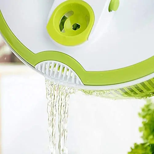 Salad Spinner Large Multifunctional 4.5 Quart Design BPA Free, Manual, Crank Handle & Locking Fruits and Vegetables Dryer Pattan Australia