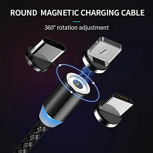 Universal Magnetic Charging Cable Black Pattan Australia