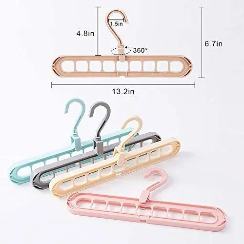 FIFATA 4 Pack Magic Hangers Space Saving Clothes Hangers Organizer, 4 Pack pattanaustralia
