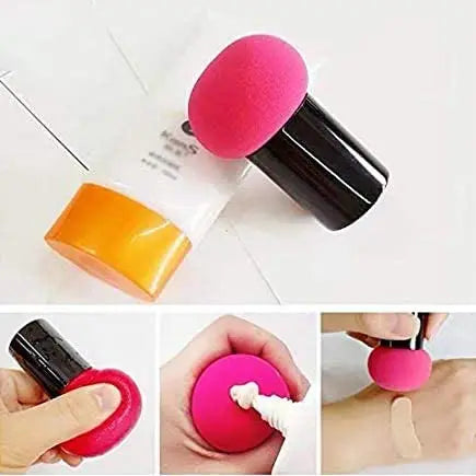 Pink Makeup Sponge, Round Head Small Mushroom Puff , Wet and Dry Air Cushion BB Cream Foundation Flutter, Face & Eyebrow Hair Removal Razor pattanaustralia