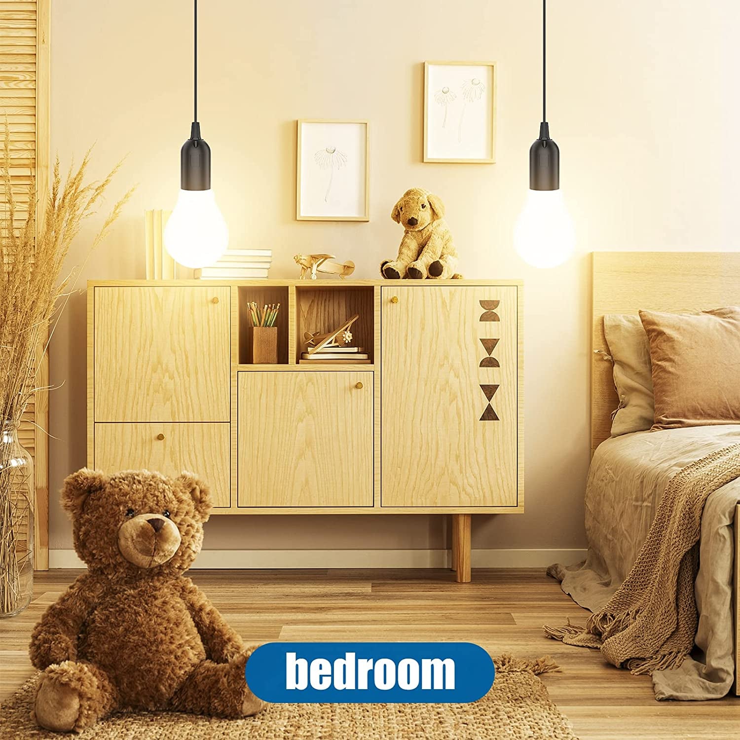 2PCS E27 Cable Cord with Switch, 1.8 Meter E27 Lamp Holder Hanging Cable Cord, Extension Lamp Base Bulb Holder Socket On/Off Switch & AC AU Power Plug for Bedroom Kitchen Plant Growth DIY Hanging, Black